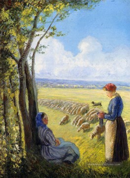 bergères Camille Pissarro Peinture à l'huile